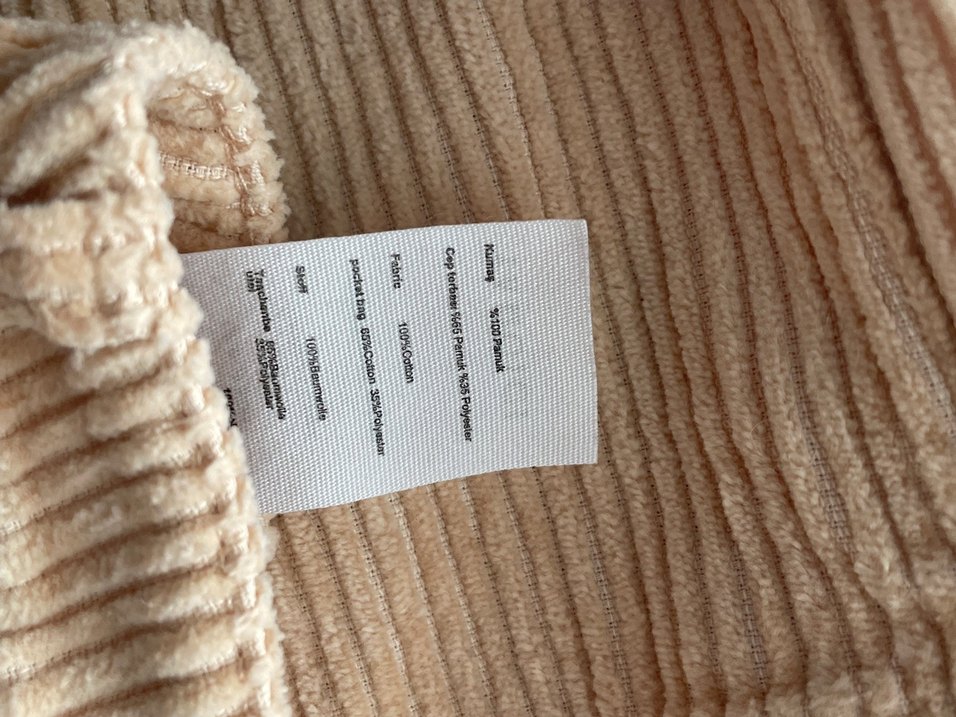Yargıcı Bej Fitilli Keten Pantolon — görsel 5/10