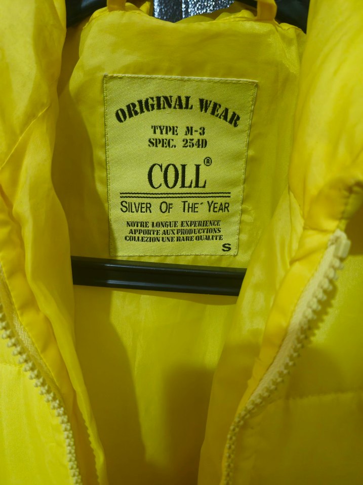 Sarı Fermuarlı Vintage Kadın Mont - Görsel 3