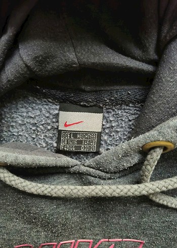 Nike Gri Kapüşonlu Sweatshirt - Görsel 2