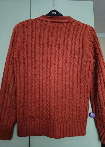 Düğmeli Örgü Hırka - Görsel 3