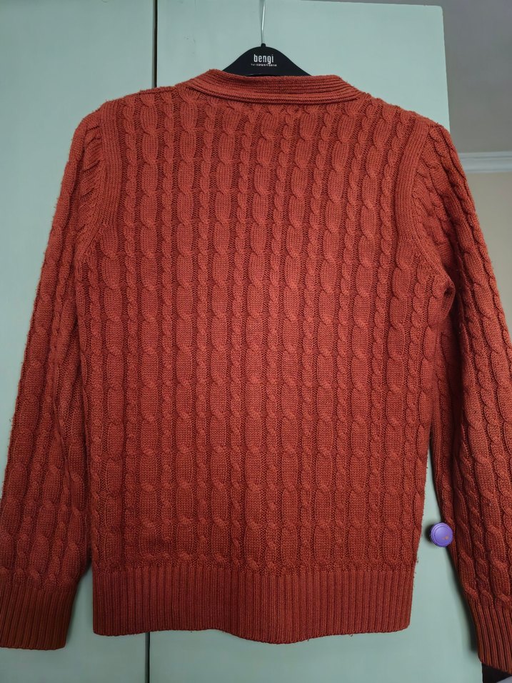 Düğmeli Örgü Hırka - Görsel 3