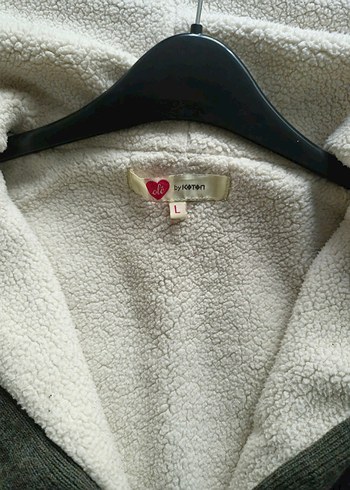 Düğmeli Gri Triko Kadın Hırka - Görsel 5