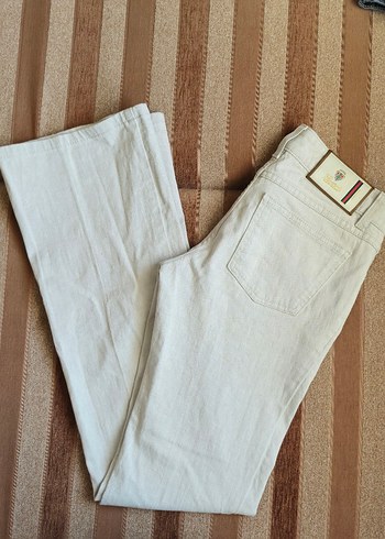 Gucci Ekru Denim Jean Rahat Ve Sik