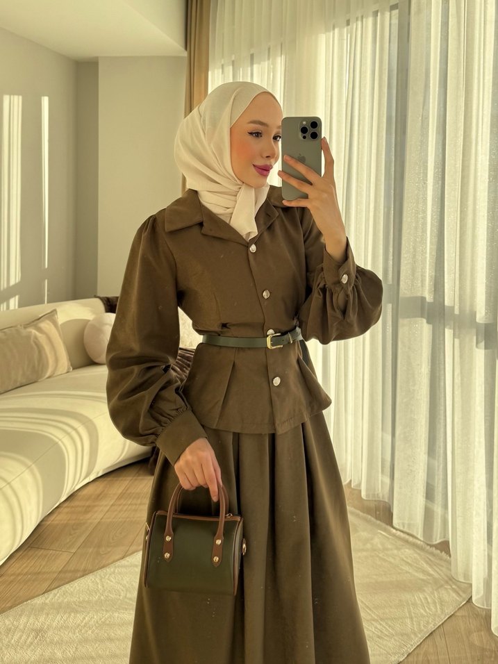 Süet Etek Takım - Görsel 2