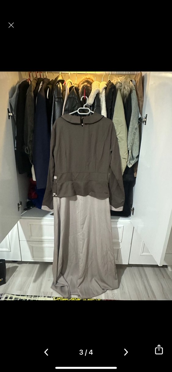 Kadın ferace tesettür abiye Elbise - Görsel 3