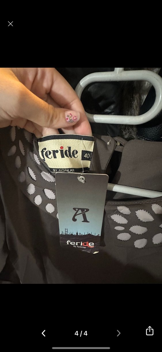 Kadın ferace tesettür abiye Elbise - Görsel 4