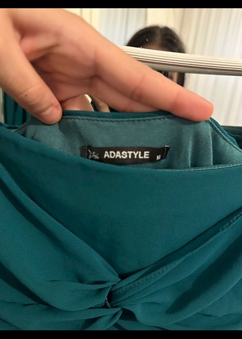 Uzun Kollu Straplez Mini Elbise - Görsel 5