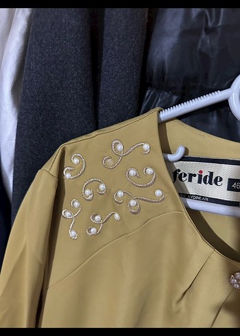 Tesettür ferace uzun abiye - Görsel 3