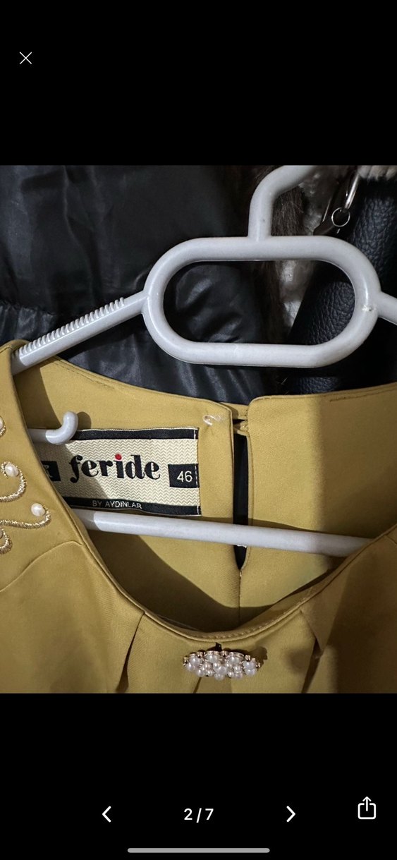 Tesettür ferace uzun abiye - Görsel 2