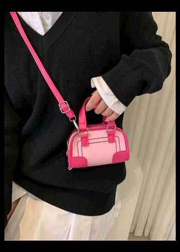 Lolita Lempicka Pembe Deri Kadın Çanta - Görsel 3