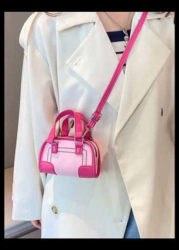 Lolita Lempicka Pembe Deri Kadın Çanta - Görsel 6