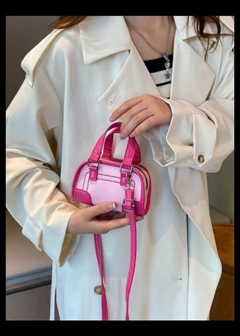 Lolita Lempicka Pembe Deri Kadın Çanta - Görsel 4