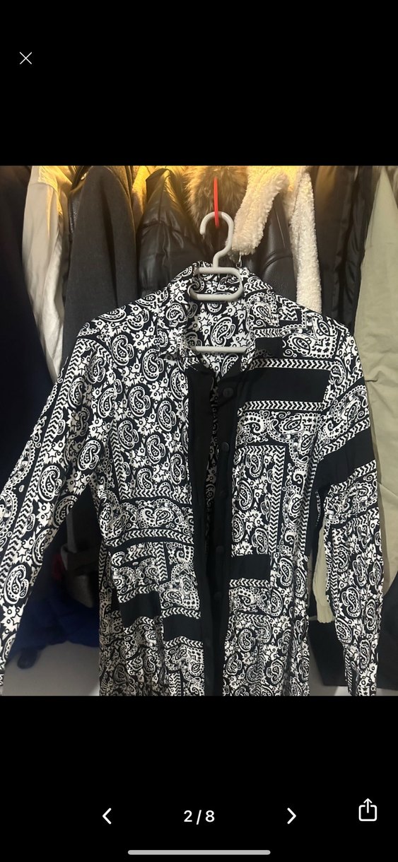 Desenli Siyah Gri Uzun Kadın Gömlek Elbise - Görsel 2