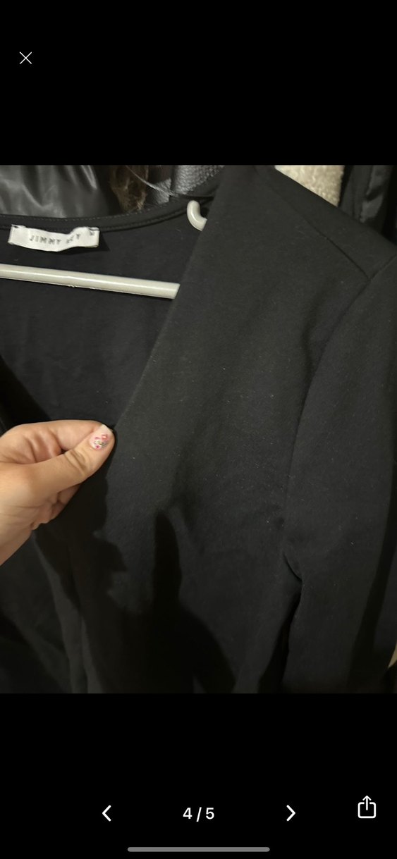 Siyah jımmy key kadın kısa elbise - Görsel 4