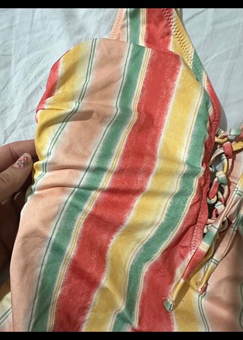 LC Waikiki Bohem Çok Renkli Bağcıklı Kadın Mayo - Görsel 2