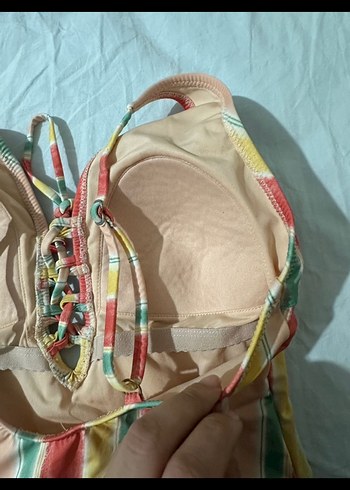 LC Waikiki Bohem Çok Renkli Bağcıklı Kadın Mayo - Görsel 5