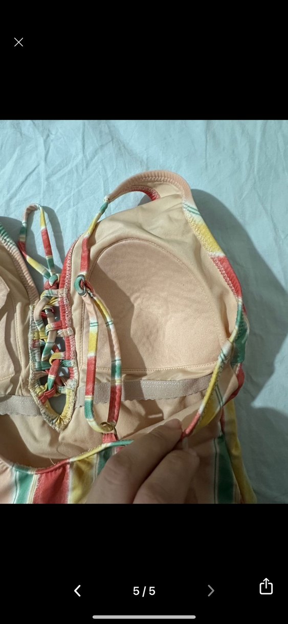 LC Waikiki Bohem Çok Renkli Bağcıklı Kadın Mayo - Görsel 5