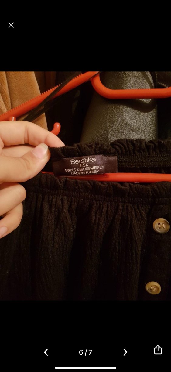 Bershka Siyah Kadın omuzu açık Bluz - Görsel 5