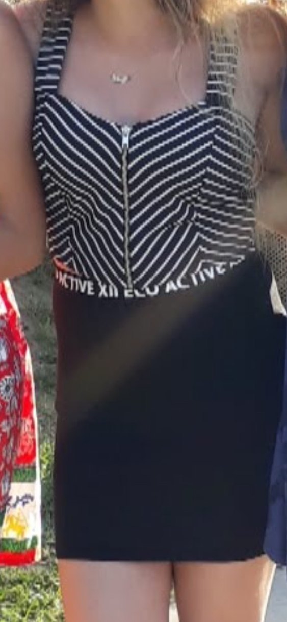 Koton marka Zebra Desenli kalp Yaka Crop Top - Görsel 5