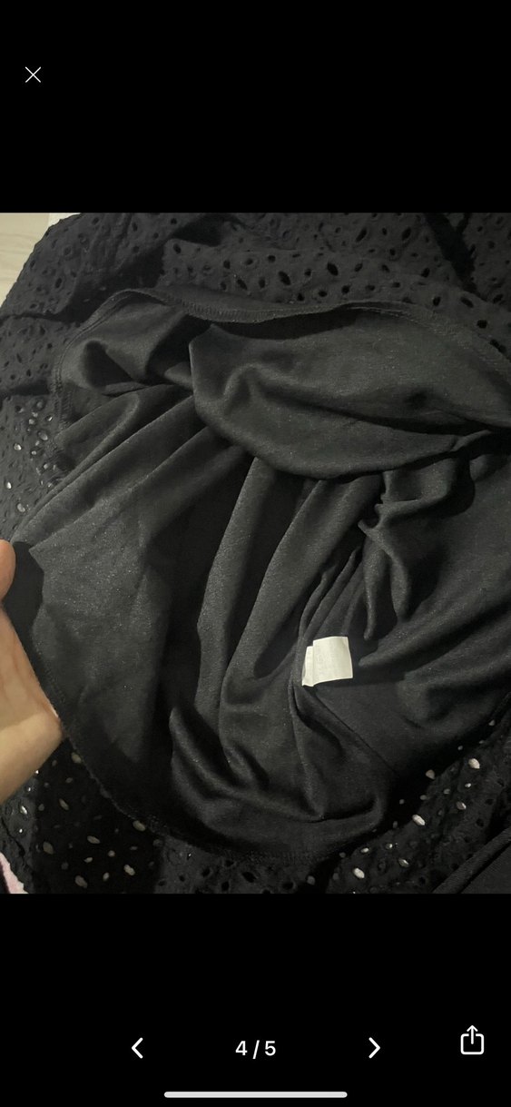 Siyah midi boy kadın elbise - Görsel 4