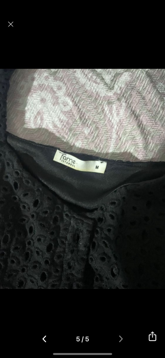 Siyah midi boy kadın elbise - Görsel 5