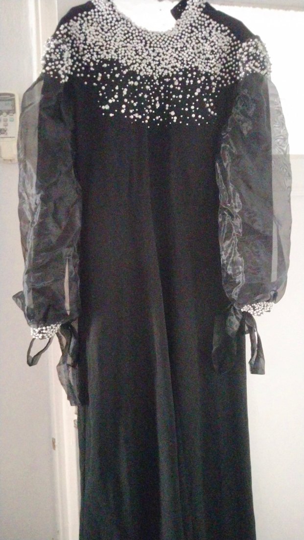 Siyah Tırnak Dekorasyonu İnci Seti - Görsel 3