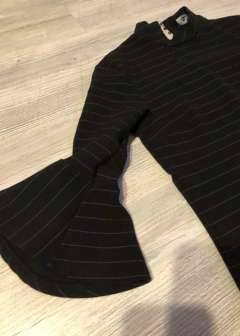 Adl /Düğmeli Yarım Balıkçı Siyah Kadın Kazak - Görsel 2