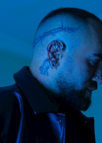 Rave Techno Ejderha Earcuff Küpe - Görsel 3