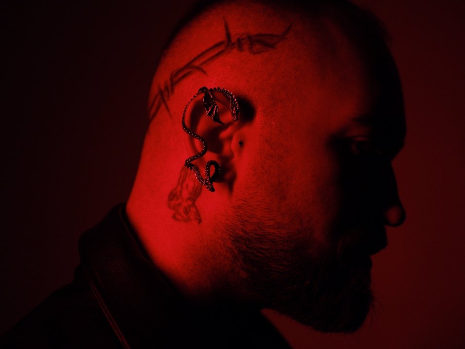 Rave Techno Ejderha Earcuff Küpe - Görsel 2