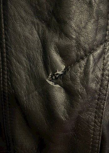 Vintage Gerçek Deri Mont Pardesü - Görsel 4