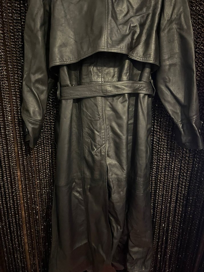 Vintage Gerçek Deri Mont Pardesü - Görsel 2