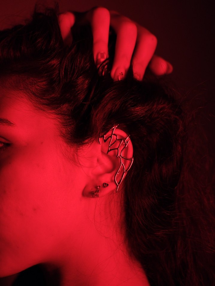 Rave Techno Earcuff Küpe - Görsel 2