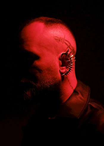 Rave Techno Omurilik Earcuff Küpe - Görsel 2