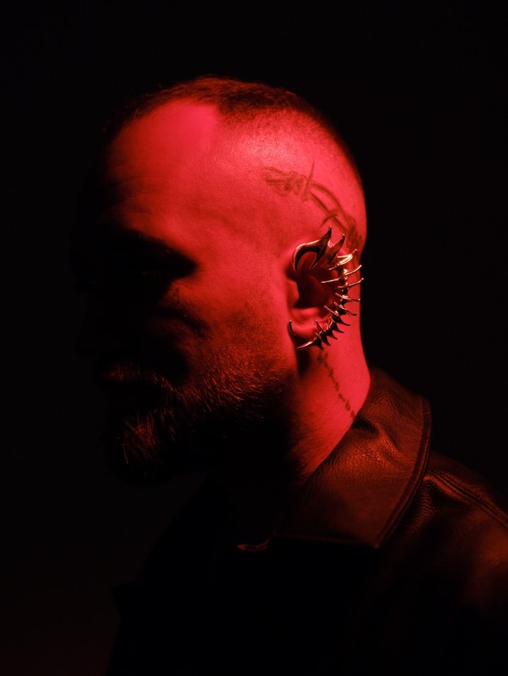 Rave Techno Omurilik Earcuff Küpe - Görsel 2