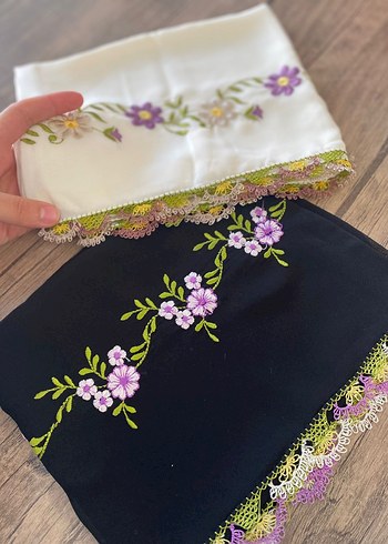 Nakışlı iğne oyalı mevlit örtüsü renk seçeneği mevcuttur - Görsel 6