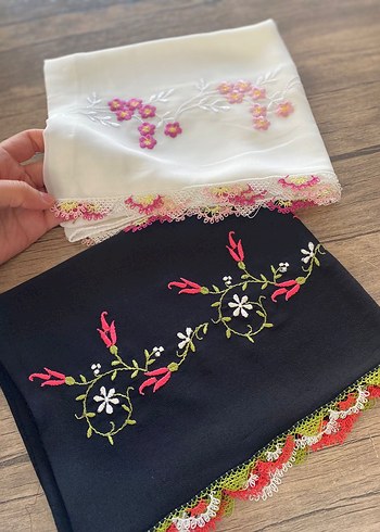 Nakışlı iğne oyalı mevlit örtüsü renk seçeneği mevcuttur - Görsel 9