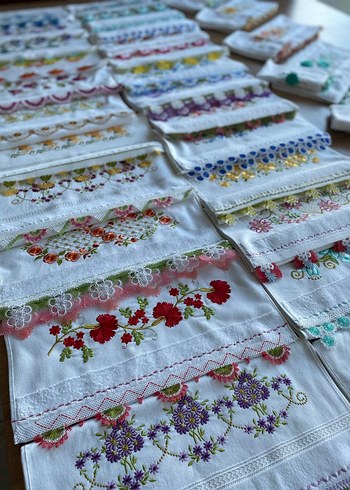 iğne oyalı havlular model seçeneği vardır - Görsel 8