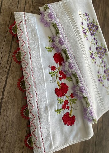 iğne oyalı havlular model seçeneği vardır - Görsel 3