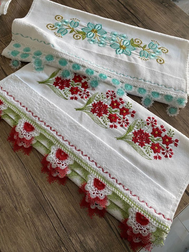 iğne oyalı havlular model seçeneği vardır - Görsel 4