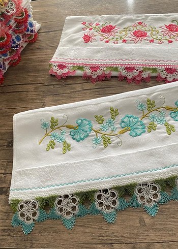 el emeği iğne oyalı havlular - Görsel 6