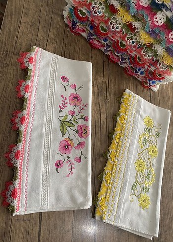 el emeği iğne oyalı havlular - Görsel 3