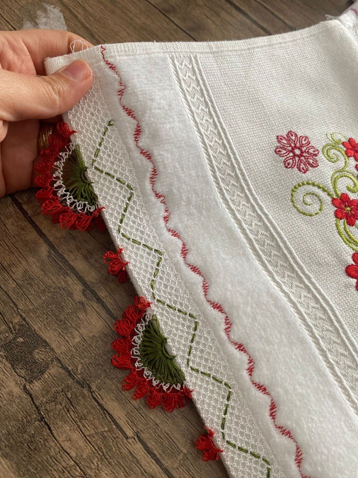 el emeği iğne oyalı havlular - Görsel 5