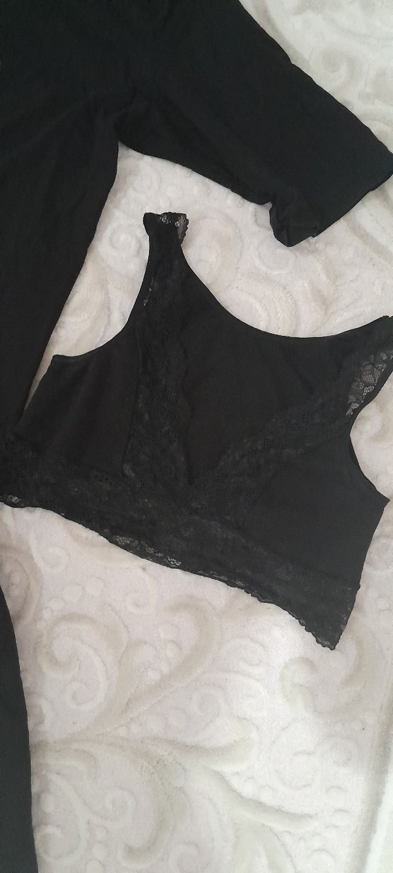 Mickey Baskılı Siyah Mini Pijama Takımı - Görsel 5