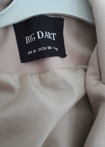 Bej Süet Kemerli Kısa Kadın Klasik Kaban - Görsel 4