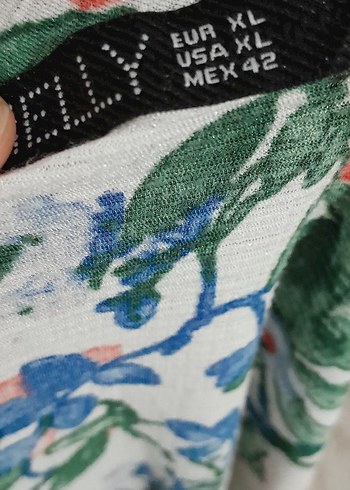 Çiçek Desenli Uzun Kollu Kısa Kimono - Görsel 3