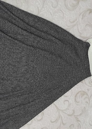 Gri Salaş Uzun Kadın Etek - Görsel 4