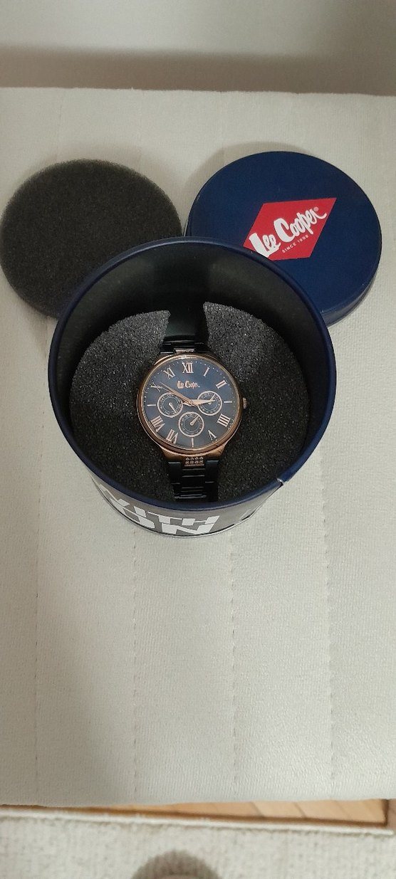 Lee Cooper Kadın Zincir Detaylı Mavi Saat - Görsel 5