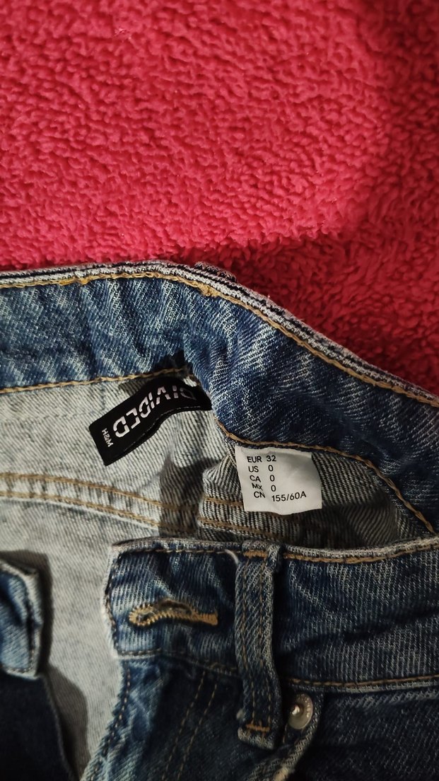 Beyaz Rahat Kesim Kadın Midi Kot Pantolon - Görsel 2