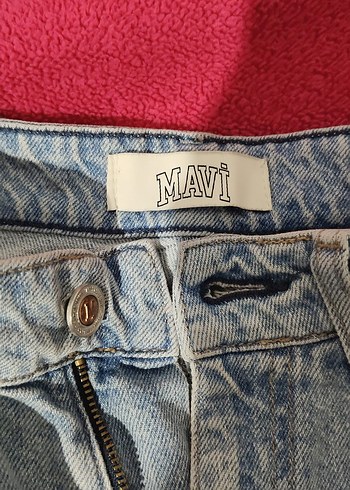 Gri Bol Kesim Midili Kadın Kot Pantolon - Görsel 2