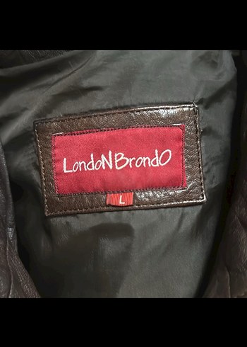 Kahverengi  Dana Deri erkek Ceket london brondo - Görsel 4